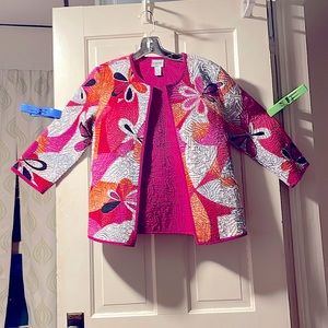 Chico’s cotton bolero jacket 0